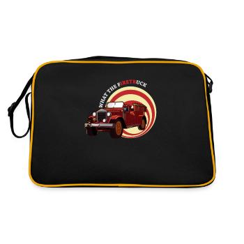 Pompiers ambulances métier rare cadeau - Sac Retro - noir/or - Dos
