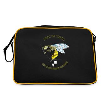 hornetbig - Retro Tasche - Schwarz/Gold - Hinten