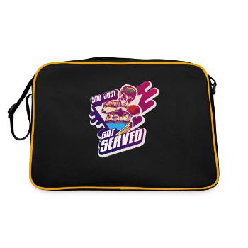 Got Served Serve Table Tennis Professional Gift - Retro Bag - black/gold - Back