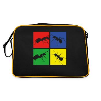 Ants - Retro Bag - black/gold - Back