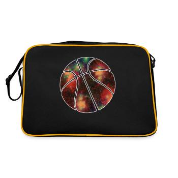 basketball galaxy - Retro Bag - black/gold - Back