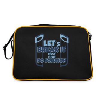 Cadeau d'anniversaire pour bébé garçon soeur anniversaire - Sac Retro - noir/or - Dos