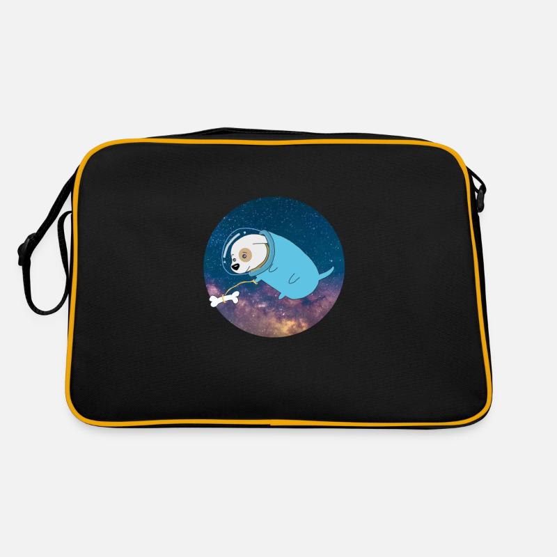 Cosmic Dog Space Astronaut Cosmos Retro Bag