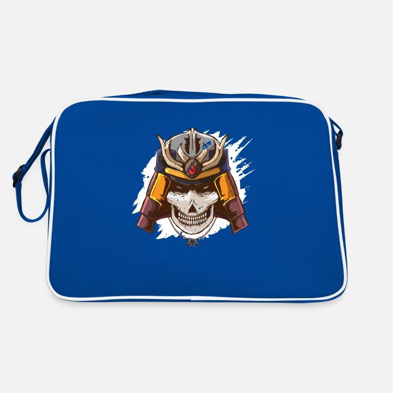 Samurai helmet armor skeleton helmet warrior fallen Retro Bag