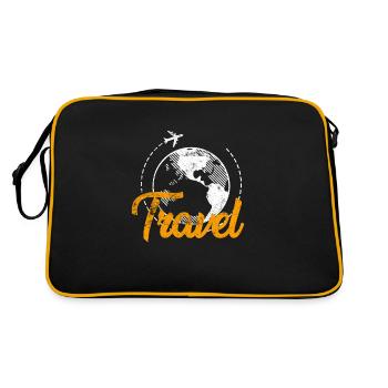 Voyageur Globus Travel - Sac Retro - noir/or - Dos