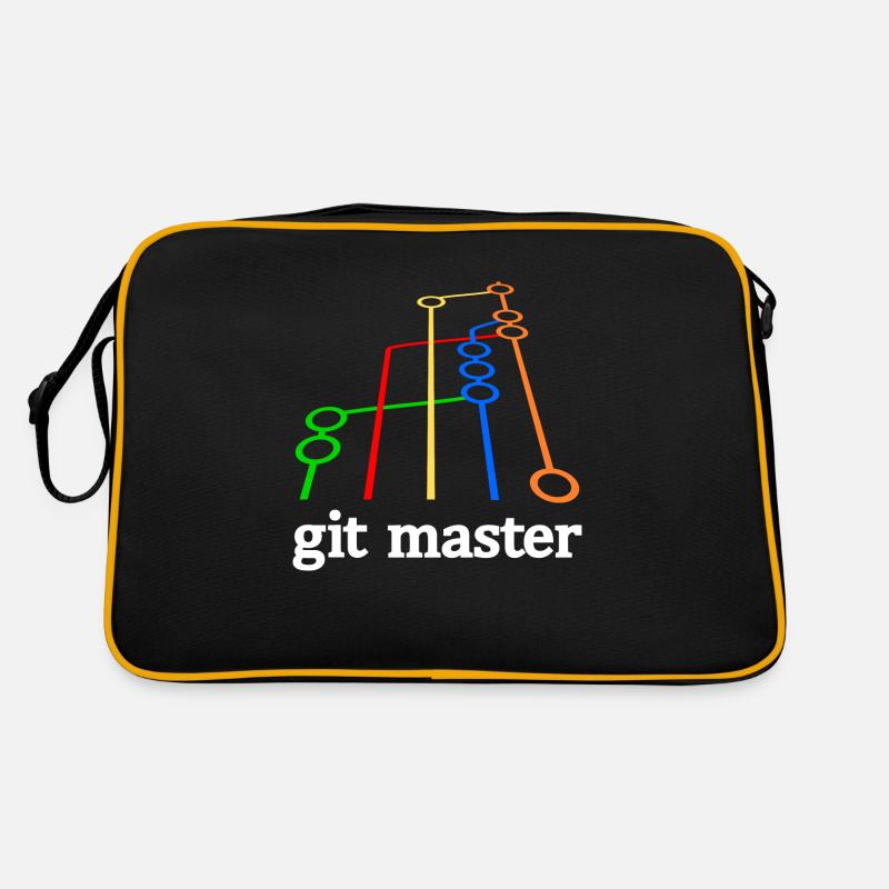 git master vWhite - Sac Retro - noir/or
