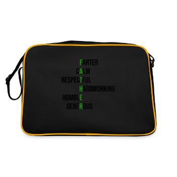 le jour du père - Sac Retro - noir/or - Dos
