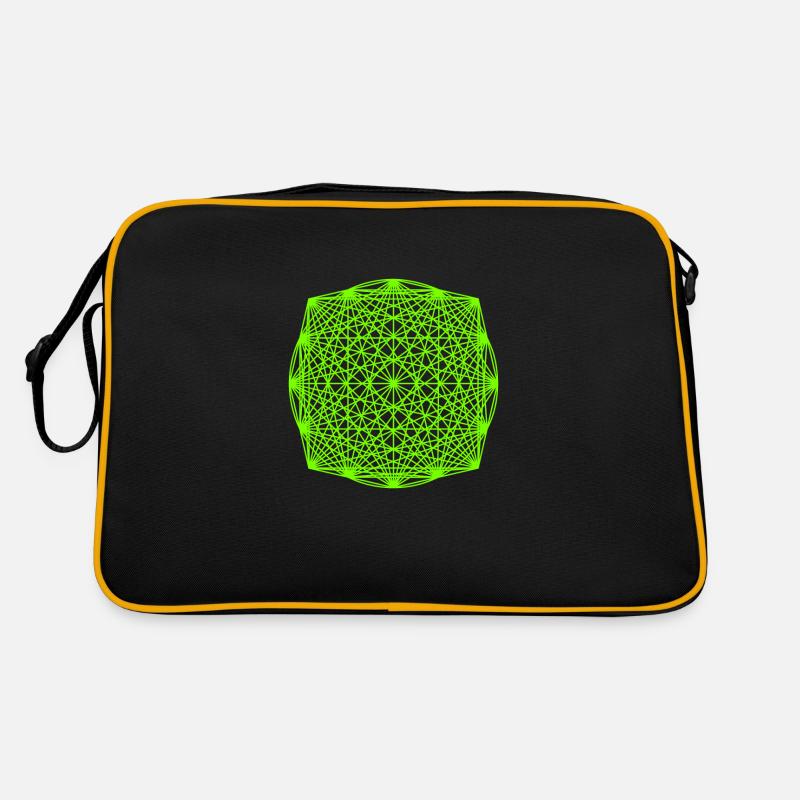 pattern green Retro Bag