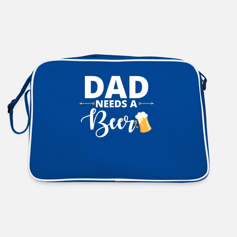 Dad needs a beer | Geschenk Vatertag Bier Retro Tasche