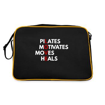 Pilates Motivational Moves guérit l'amour - Sac Retro - noir/or - Dos
