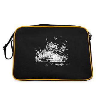 soudage - Sac Retro - noir/or - Dos