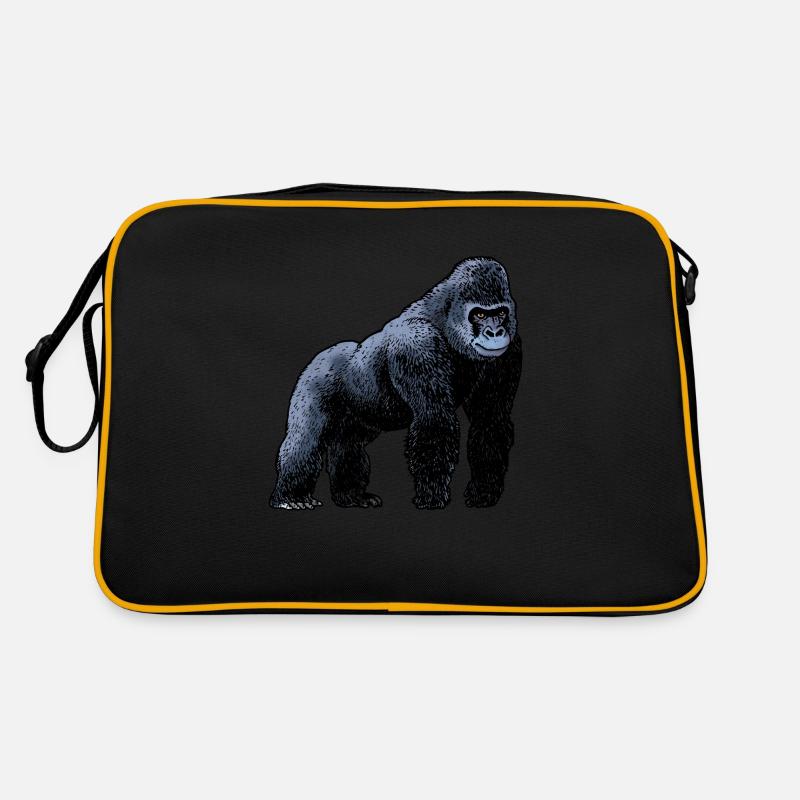 Gorille / Gorilla 02 - Sac Retro - noir/or