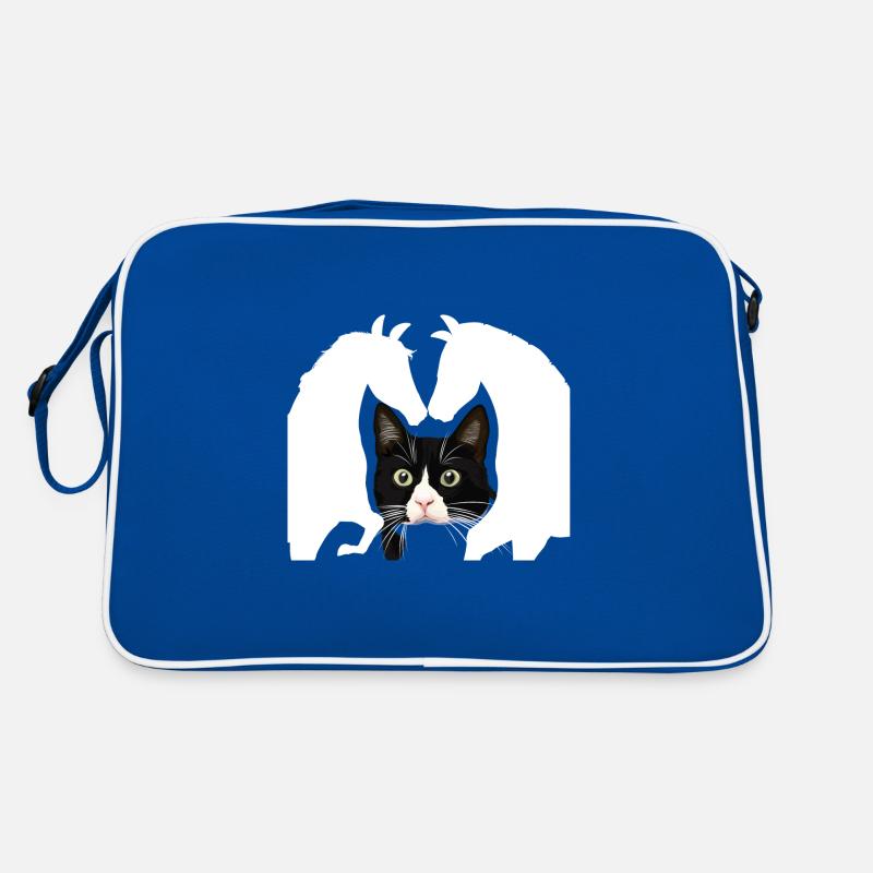 Chat de chat et de cheval cadeau Sac Retro