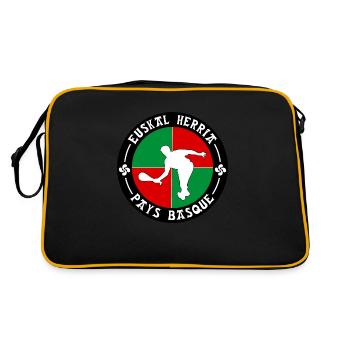 pelote basque 07 - Sac Retro - noir/or - Dos