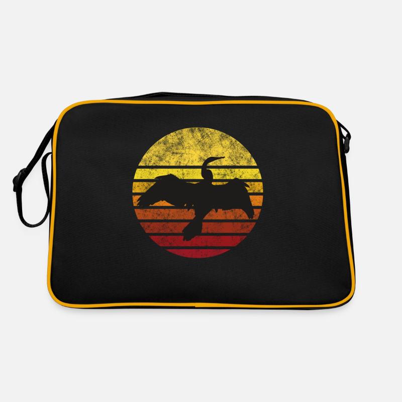 Cormoran au coucher du soleil Sac Retro