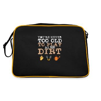 Gärtner - Retro Tasche - Schwarz/Gold - Hinten