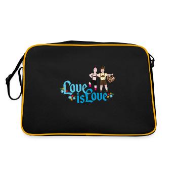 Pride - Retro Tasche - Schwarz/Gold - Hinten