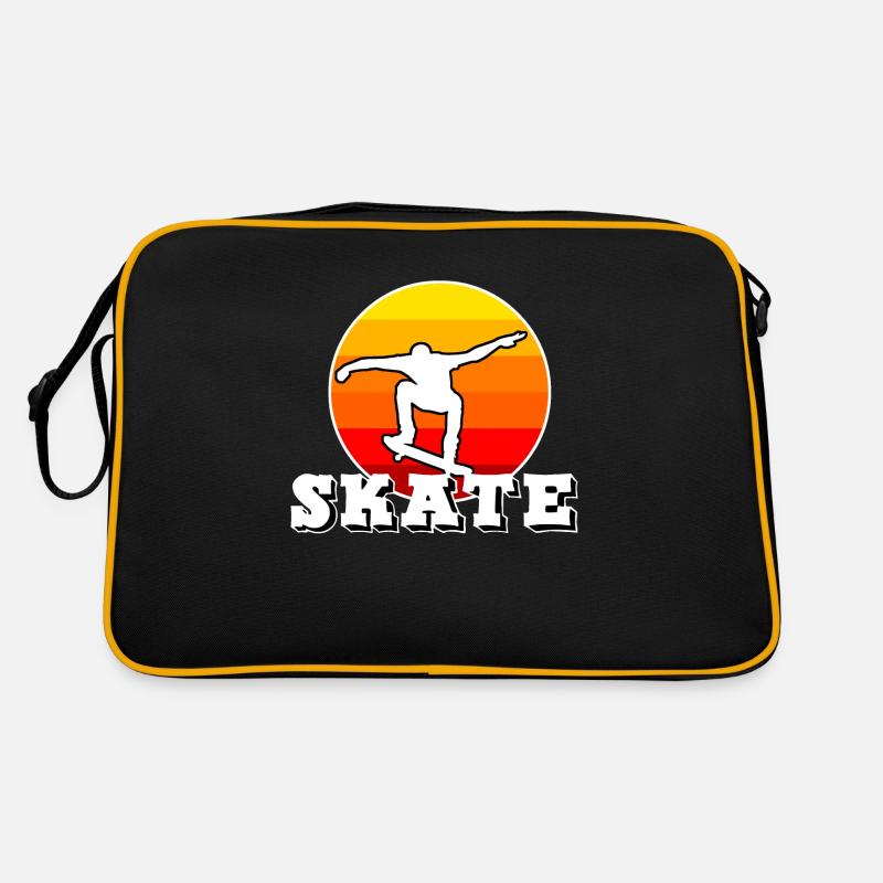 skate - Retro Tasche - Schwarz/Gold