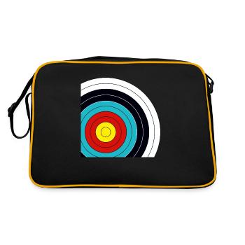 Target archery cutting - Retro Bag - black/gold - Back