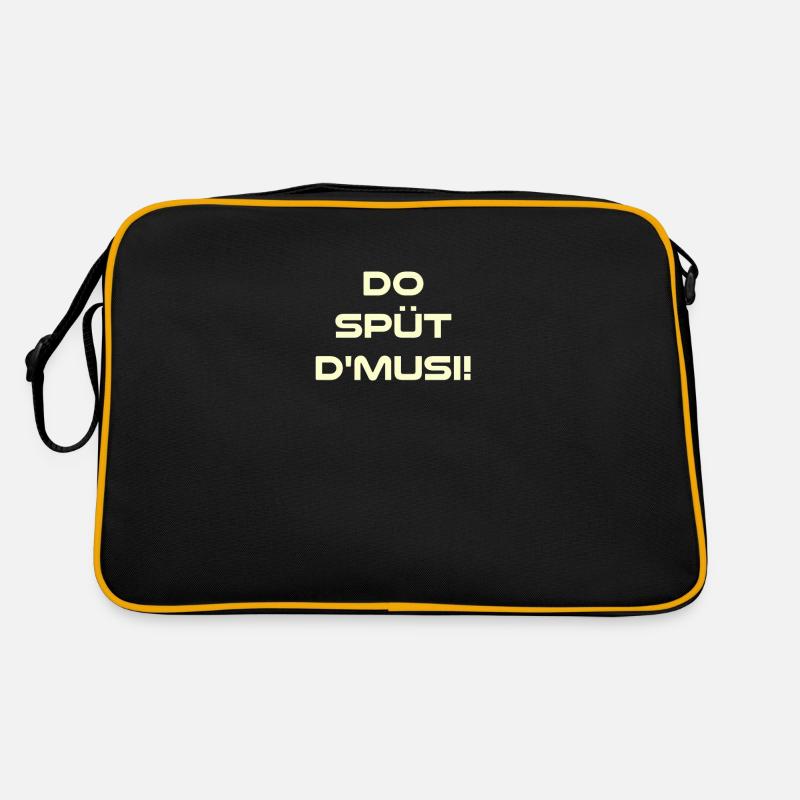 Spruch Retro Tasche
