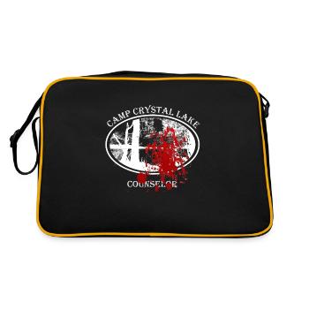 Crystal Lake Counselor - Blanc - Sac Retro - noir/or - Dos