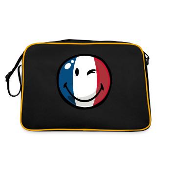 Smiley France - Retro Bag - black/gold - Back