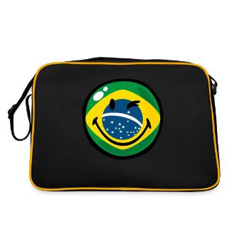 Smiley Brazil - Sac Retro - noir/or - Dos