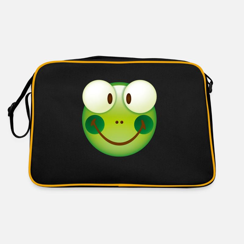 Smiley Frog Retro Tasche