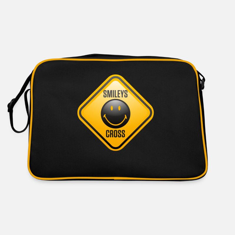 Smiley Shield Cross Sac Retro