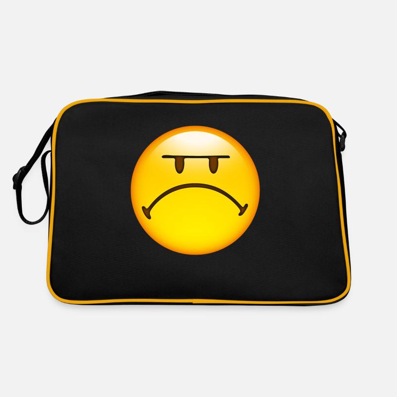 Smiley Glossy Mad - Sac Retro - noir/or