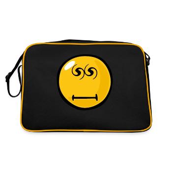 Smiley Hypnotised - Sac Retro - noir/or - Dos