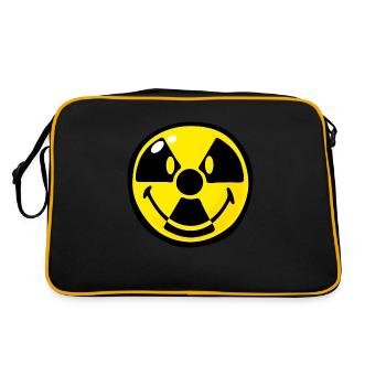 Smiley Radioactive - Sac Retro - noir/or - Dos