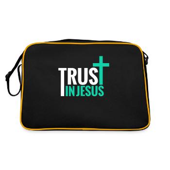 Trust in Jesus - Retro Bag - black/gold - Back