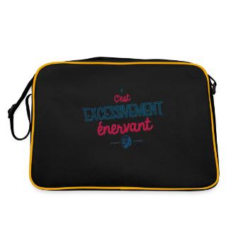 Excessivement Enervant - Sac Retro - noir/or - Dos