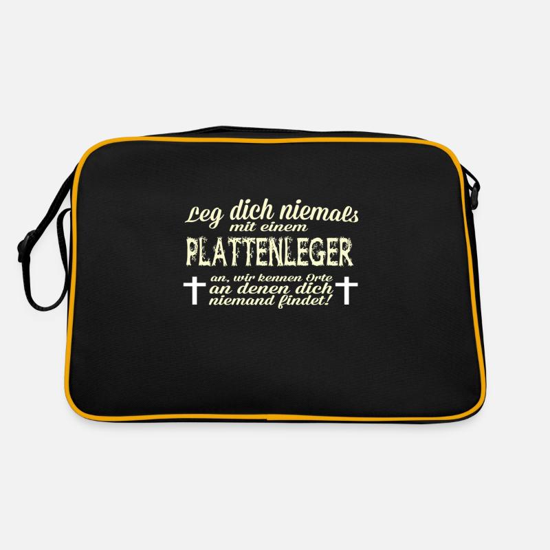 Plattenleger Mord Retro Tasche