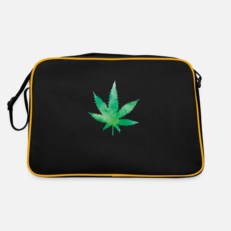 leaf weed Retro Tasche