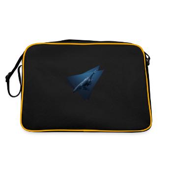 Blauwale - Retro Tasche - Schwarz/Gold - Hinten