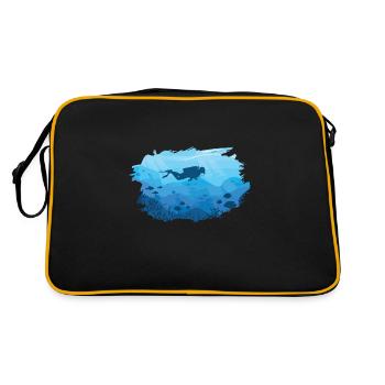 Divers | Diving Diving Diving License Gifts - Retro Bag - black/gold - Back