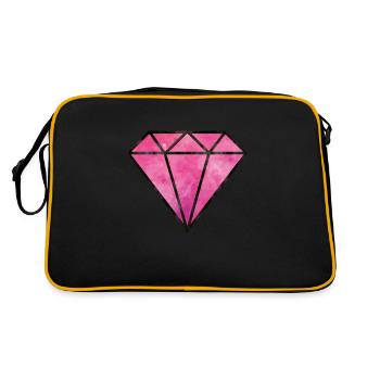 diamond pink - Retro Tasche - Schwarz/Gold - Hinten