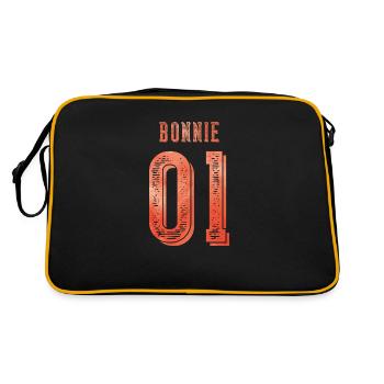 01 bonnie - Retro Tasche - Schwarz/Gold - Hinten