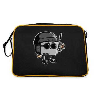 Léon touchpad - Sac Retro - noir/or - Dos