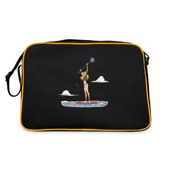 Standup Paddle Athlète - Sac Retro - noir/or - Dos