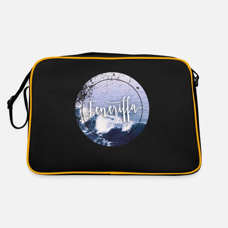 Teneriffa - Retro Tasche - Schwarz/Gold