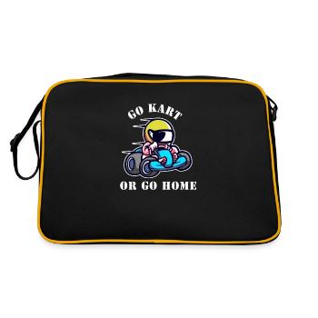 Go kart or go home - Retro Bag - black/gold - Back