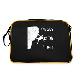 Le ciel est la limite du blanc - Sac Retro - noir/or - Dos