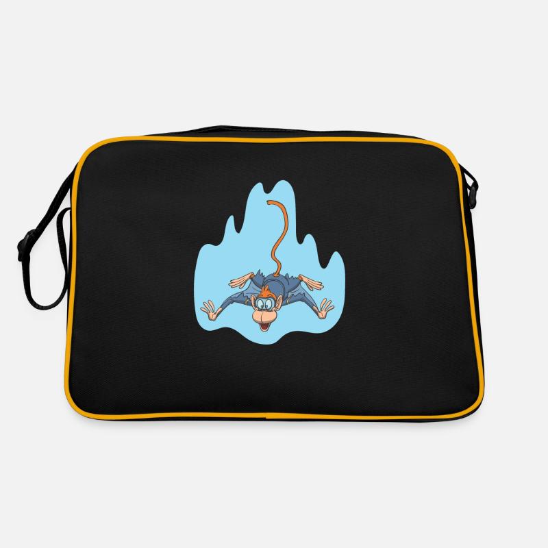 Wingsuit Fliegen Affe Äffchen Retro Tasche