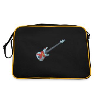 Basse électrique guitare basse - Sac Retro - noir/or - Dos