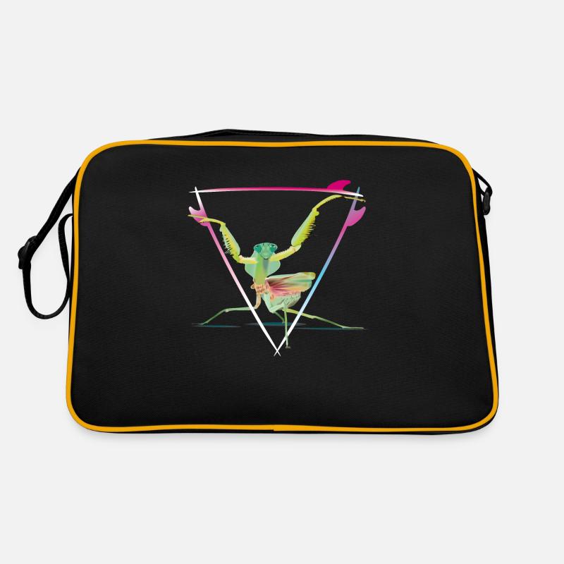 Mantis - Retro Tasche - Schwarz/Gold