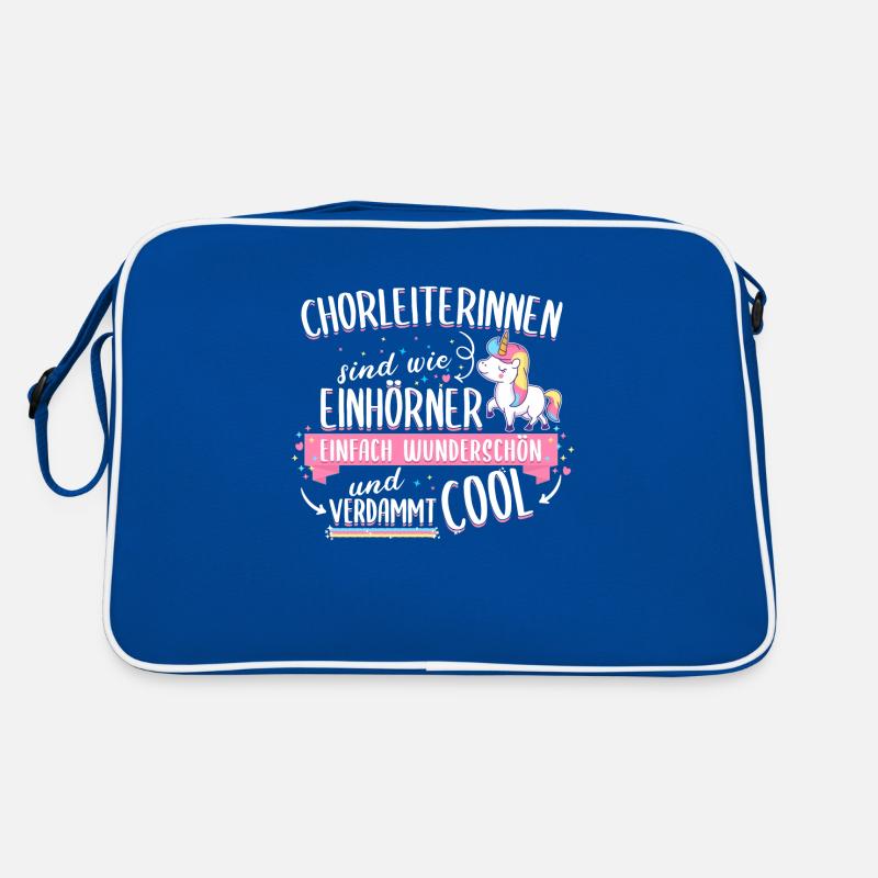 Chorleiter Chorleiterin Chor Einhorn Spruch Retro Tasche