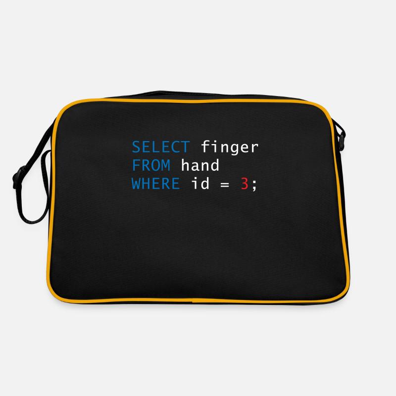 Doigt de code - Sac Retro - noir/or